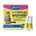 Johnsons Easy Spot-On Wormer for Cats & Kittens, 2 Vials SPECIAL DEAL LOW DATE - Superpet Limited