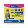 Johnsons Easy Spot-On Wormer for Cats & Kittens, 2 Vials SPECIAL DEAL LOW DATE - Superpet Limited