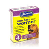 Johnsons One Dose Easy Wormer for Dogs - Size 4, 8 tablets - Superpet Limited