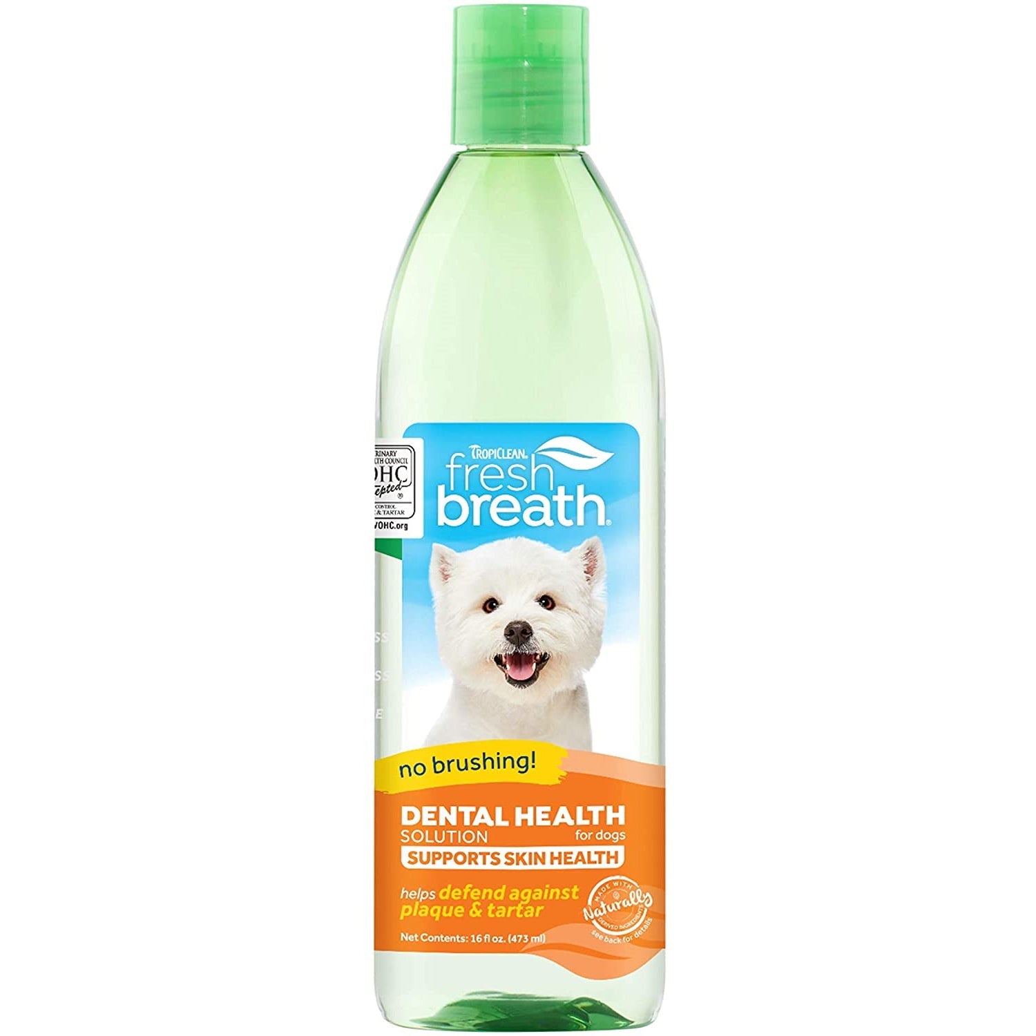 TropiClean Fresh Breath Oral Care Water Additive Plus Skin Coat