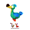 KONG Ballistic Vibez Birds Assorted Medium/Large