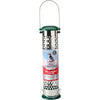 Peckish 60053039 All Weather Suet and Peanut Metal Bird Feeder, Silver, Large