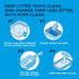 Ever Clean Clumping Cat Litter, Fast Acting Odour Control, Ideal for small spaces, Scented for long-lasting freshness, 10L