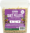 Suet To Go Insect Suet Pellets Tub 3kg - High Energy Wild Bird Food, Protein & Fat, Attracts Robins & Tits
