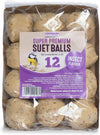 Suet To Go Insect Suet Balls Tray 12x85g - 12 Pack (85g per Suet Ball) - Premium Wild Bird Food