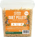Suet To Go Mealworm Suet Pellets Tub 3kg - High Energy Wild Bird Food, Protein & Fat, Attracts Robins & Tits