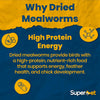 Superpet Dried Mealworms for Wild Birds, High-Protein Meal Worms for Garden Birds, Robins, Blackbirds, Starlings, Chickens & Fish, Premium Year-Round Wild Bird Food