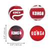 KONG Signature Balls 4Pack Assorted Medium