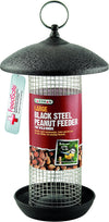 Gardman A01481 Large Steel Peanut Feeder - Black, 16 x 19 x 4 cm