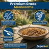 Superpet Dried Mealworms for Wild Birds, High-Protein Meal Worms for Garden Birds, Robins, Blackbirds, Starlings, Chickens & Fish, Premium Year-Round Wild Bird Food