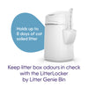 Litter Locker By Litter Genie Original Cat Waste Disposal Bin With 1 Octagonal Refill
