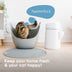 Litter Locker By Litter Genie Original Cat Waste Disposal Bin With 1 Octagonal Refill