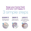 Litter Locker By Litter Genie Original Cat Waste Disposal Bin With 1 Octagonal Refill