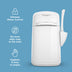 Litter Locker By Litter Genie Original Cat Waste Disposal Bin With 1 Octagonal Refill