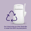 Litter Locker By Litter Genie Original Cat Waste Disposal Bin With 1 Octagonal Refill