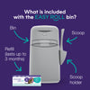 Litter Locker By Litter Genie Easy Roll Cat Litter Waste Bin With 1 Refill (3M Use)