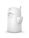 Litter Locker By Litter Genie Original Cat Waste Disposal Bin With 1 Octagonal Refill