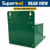 Superpet Metal Squirrel Feeder Box Green Garden Nut Feeding Station Hinged Lid