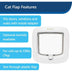 Petsafe-Manual-Locking-Cat-Flap---White - Superpet Limited