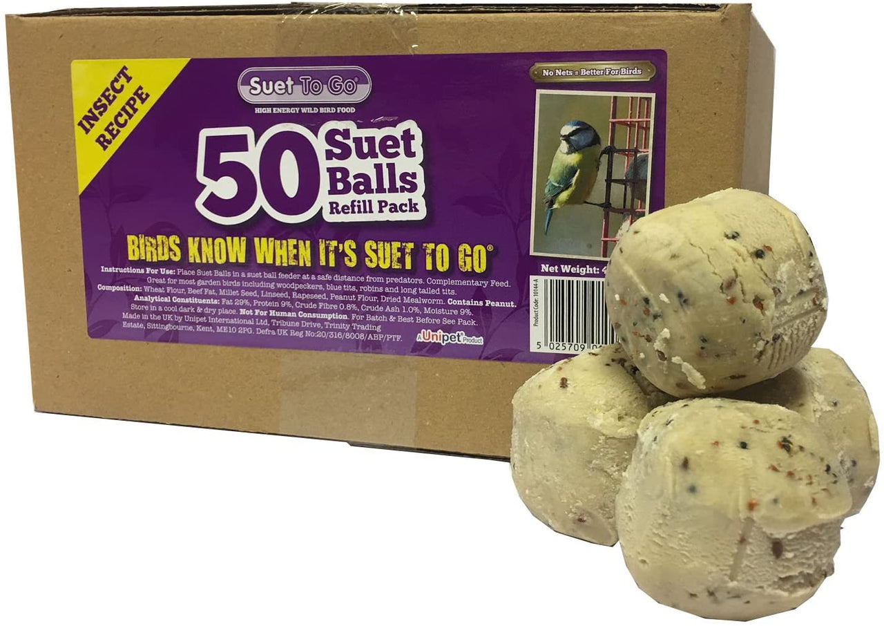 Suet To Go Suet Balls Pack of 50 Balls, Refill Pack Superpet Ltd