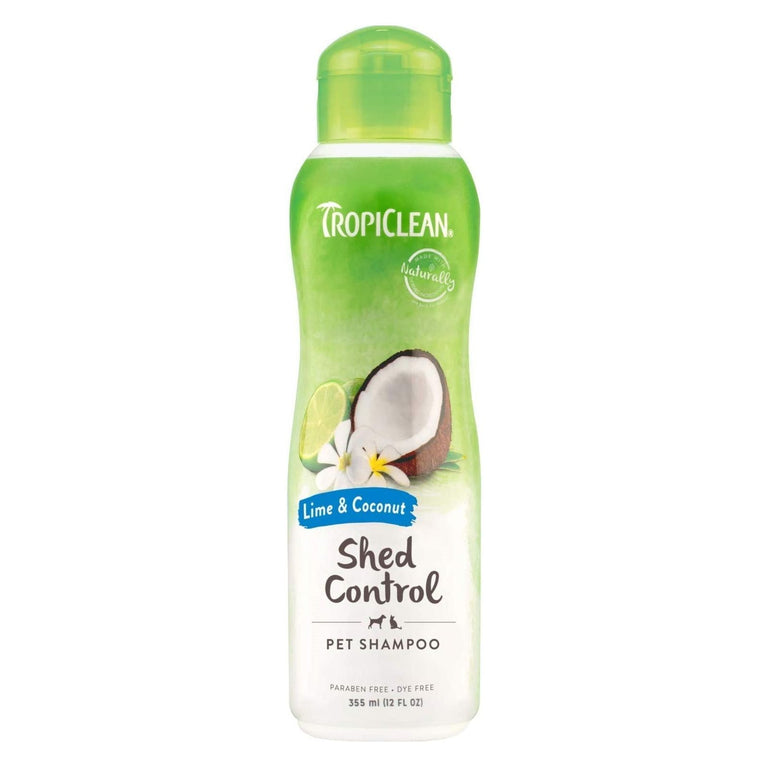 TropiClean Shed Control Lime & Coconut Pet Shampoo 355ml Superpet