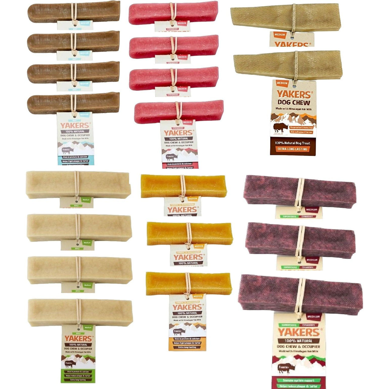 Yakers Yak Chew For Dogs Multi Flavoured Box Superpet Limited